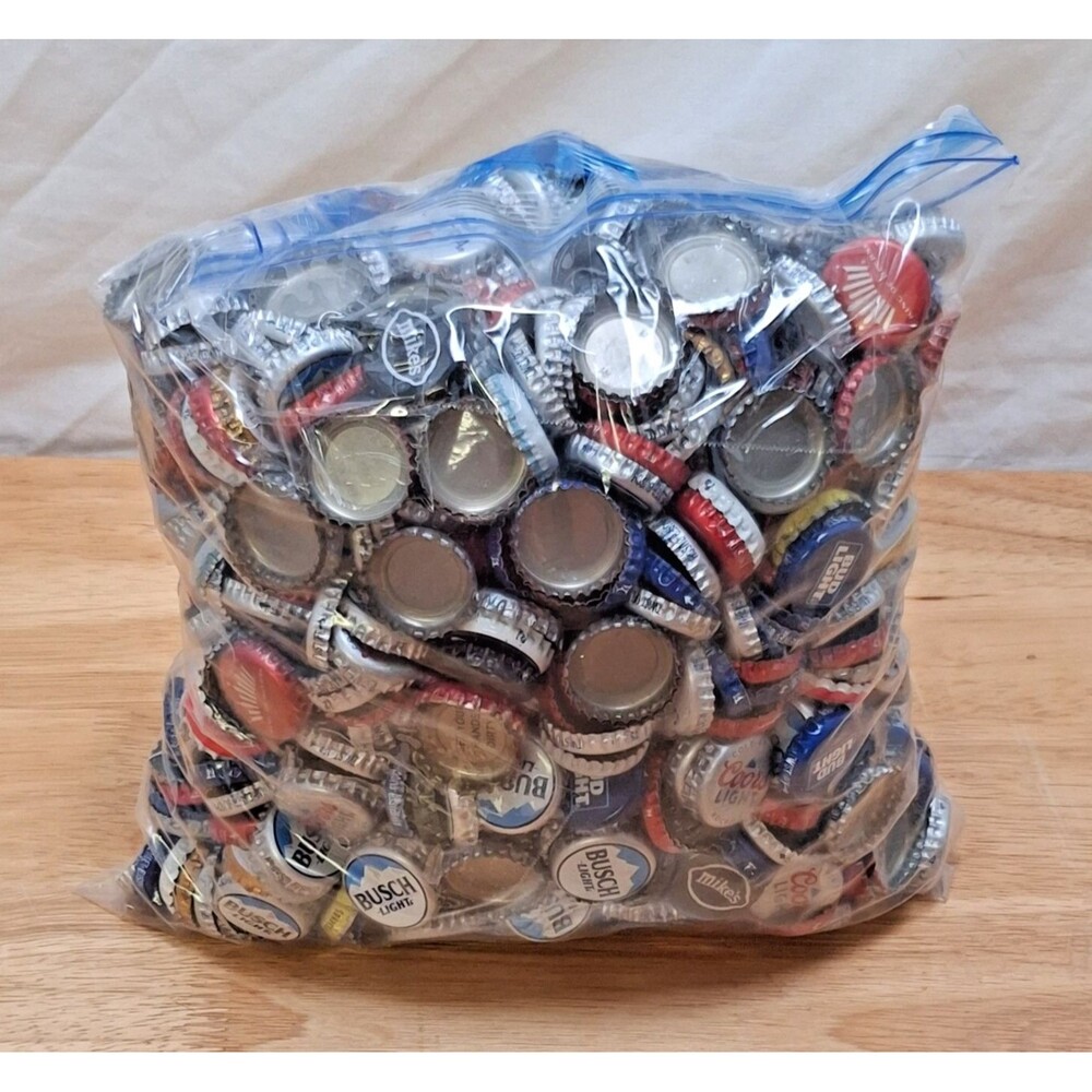 3+ Pounds Used Beer Caps Mixed Bulk Lot Crafts Assorted DIY Brew Art Mosaic